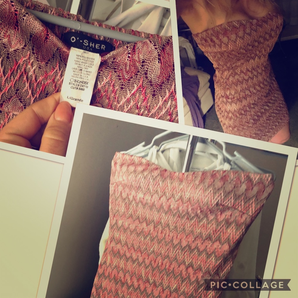Strapless mini dress